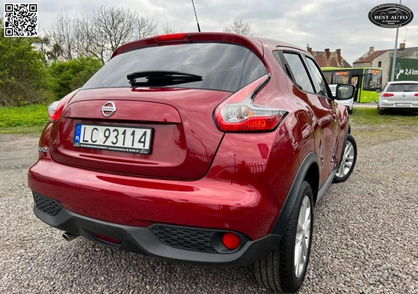 Nissan Juke cena 48500 przebieg: 144000, rok produkcji 2015 z Radymno małe 781